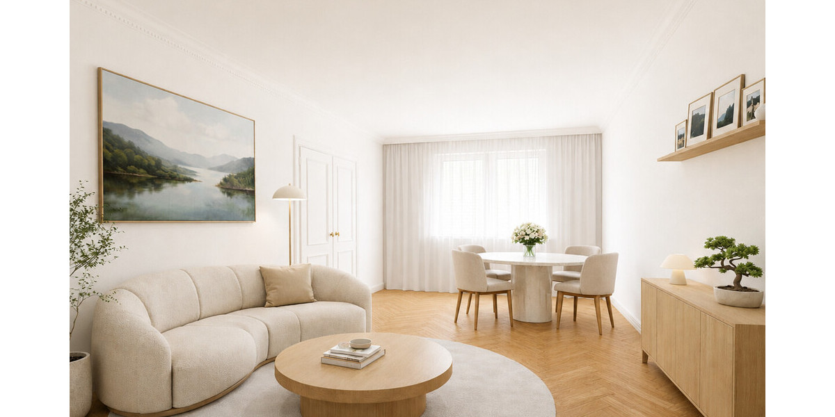 Wohn-Esszimmer visualisiert