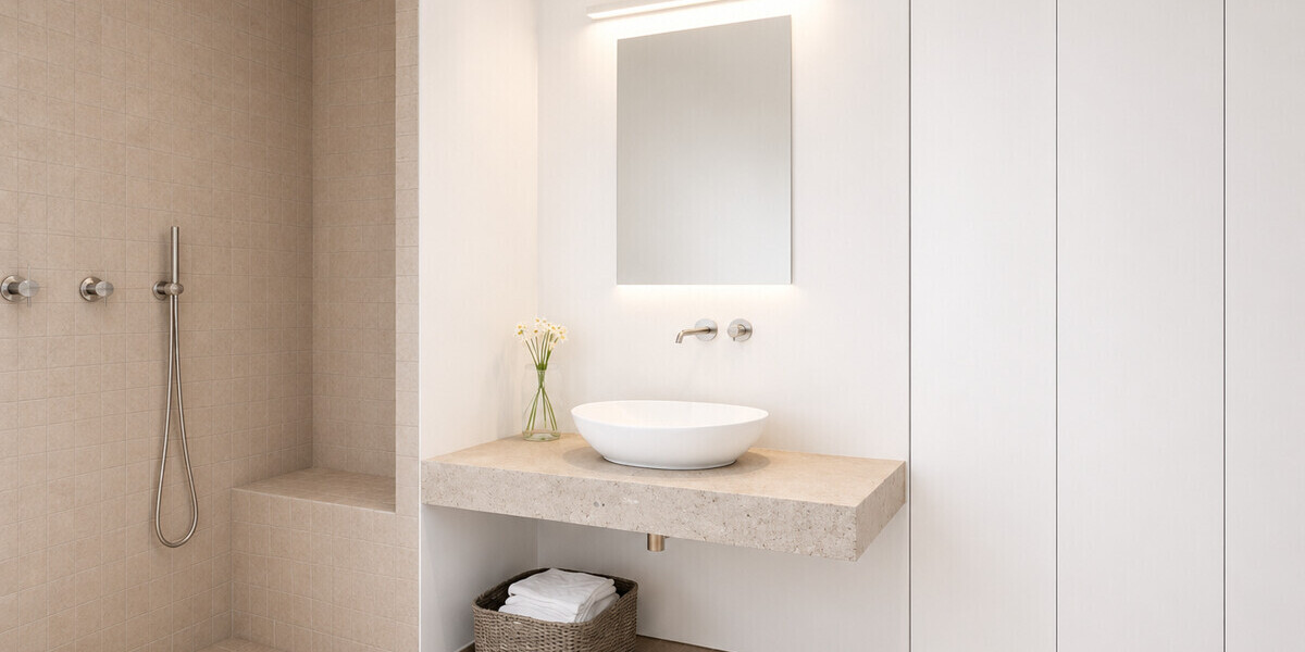 Badezimmer visualisiert