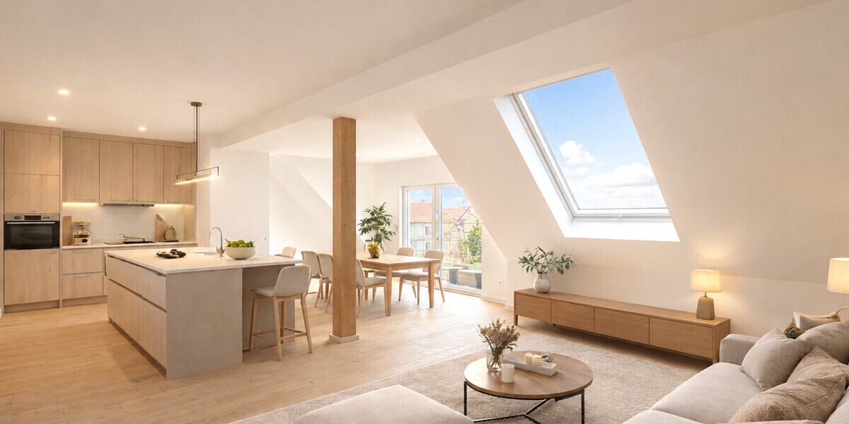 Über den Dächern mit Stil und zeitloser Eleganz im Herzen des Erphoviertels! - Etagenwohnung Münster Mitte-Nordost | Angebot:26994840